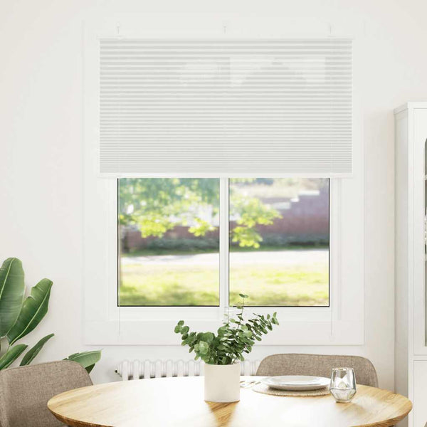 Vaaleanharmaa laskostettu blindit Matita 105x150cm (kankaan leveys)