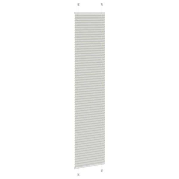 Vaaleanharmaa laskostettu blindit Matita 40x200cm (kankaan leveys)