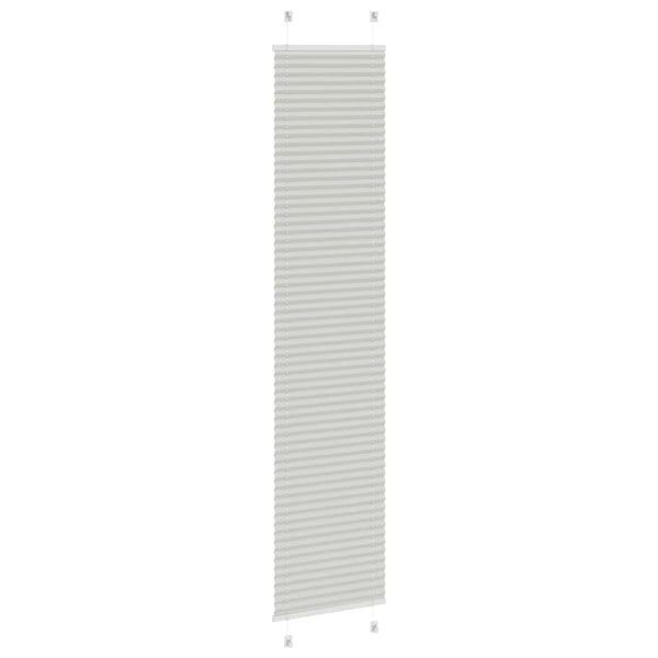 Vaaleanharmaa laskostettu blindit Matita 50x200cm (kankaan leveys)