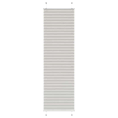 Vaaleanharmaa laskostettu kaihdin Matita 65x200cm (kankaan leveys)