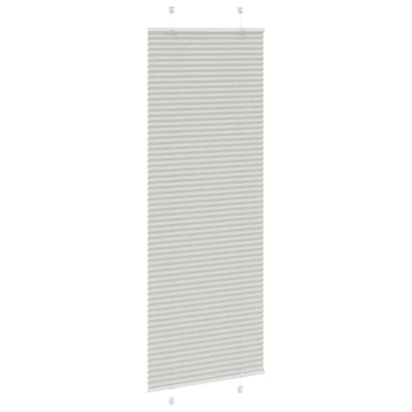 Vaaleanharmaa laskostettu blindit Matita 70x200cm (kankaan leveys)