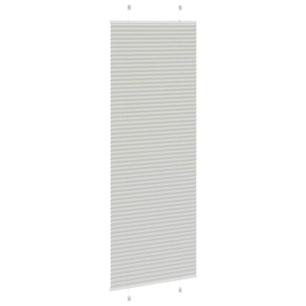 Vaaleanharmaa laskostettu blindit Matita 70x200cm (kankaan leveys)