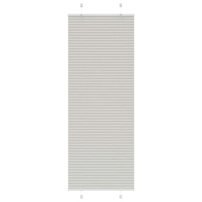 Vaaleanharmaa laskostettu kaihdin Matita 75x200cm (kankaan leveys)