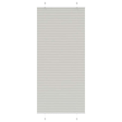 Vaaleanharmaa laskostettu kaihdin Matita 95x200cm (kankaan leveys)