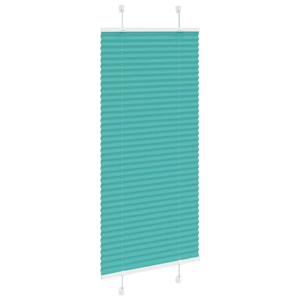 Pliseerattu kaihdin petrolinvihreä 65x100 cm kangas leveys 64,4 cm polyesteri