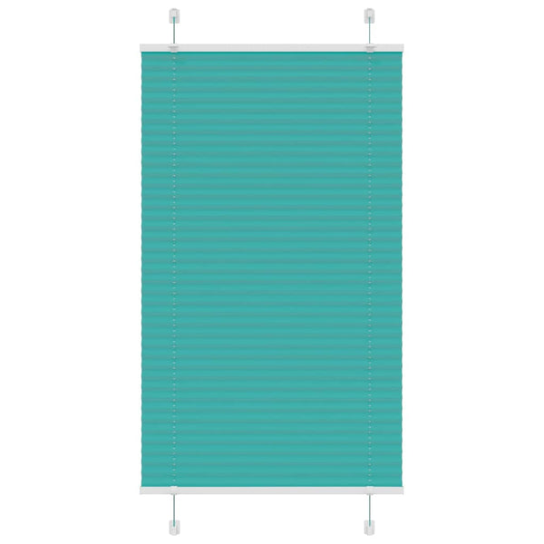 Pliseerattu kaihdin petrolinvihreä 75x100 cm kangas leveys 74,4 cm polyesteri