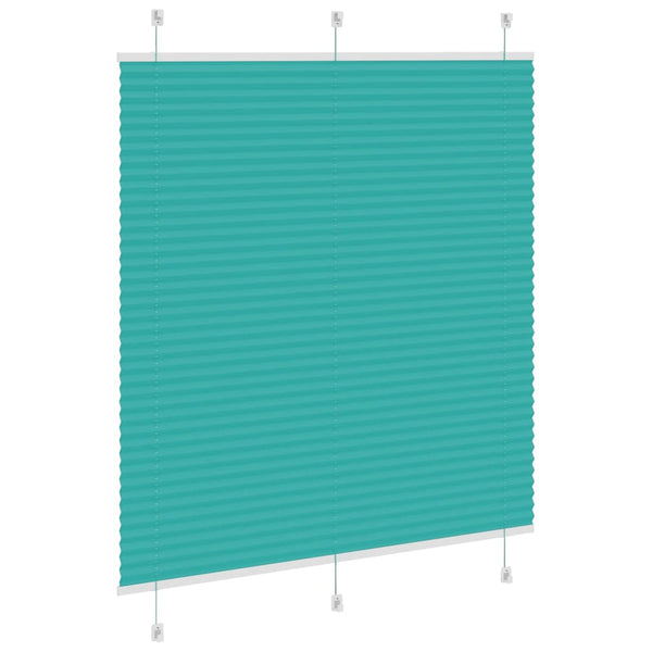 Pliseerattu kaihdin petrolinvihreä 120x100 cm kangas leveys 119,4 cm polyesteri