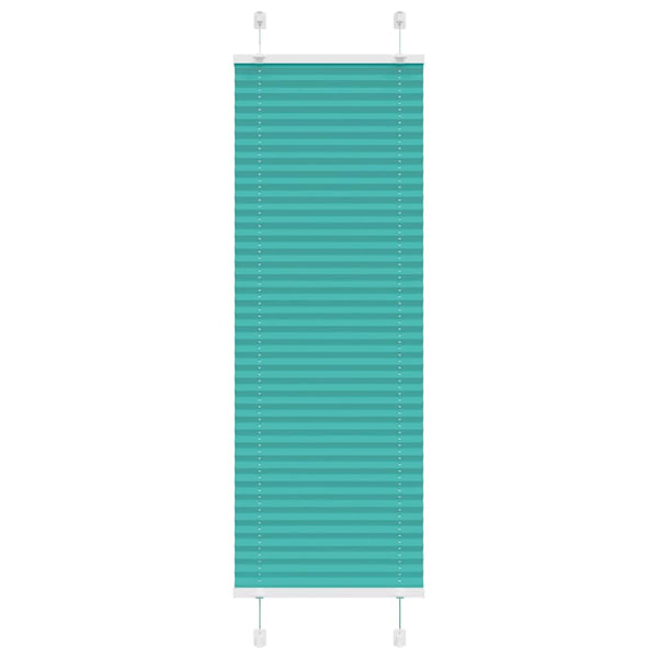 Pliseerattu kaihdin, petrolinvihreä, 40x150 cm, kangas, leveys 39,4 cm, polyesteri