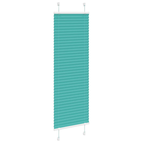 Pliseerattu kaihdin, petrolinvihreä, 40x150 cm, kangas, leveys 39,4 cm, polyesteri