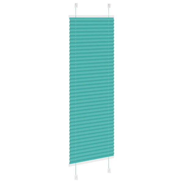 Pliseerattu kaihdin, petrolinvihreä, 40x150 cm, kangas, leveys 39,4 cm, polyesteri