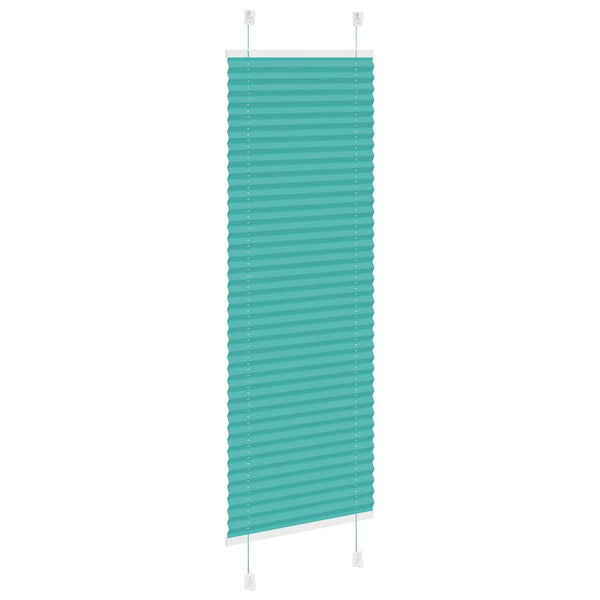 Pliseerattu kaihdin, petrolinvihreä, 45x150 cm, kangas, leveys 44,4 cm, polyesteri