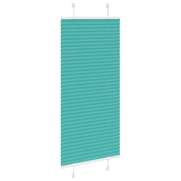 Pliseerattu kaihdin, petrolinvihreä, 60x150 cm, kangas, leveys 59,4 cm, polyesteri