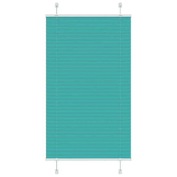 Pliseerattu kaihdin petrolinvihreä 80x150 cm kangas leveys 79,4 cm polyesteri