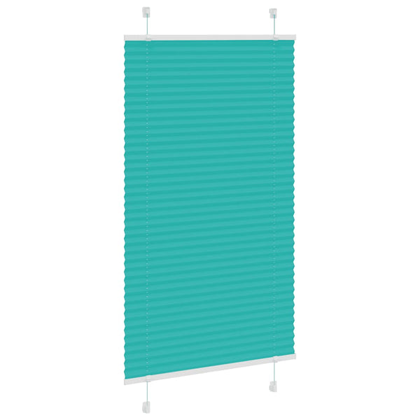 Pliseerattu kaihdin petrolinvihreä 80x150 cm kangas leveys 79,4 cm polyesteri