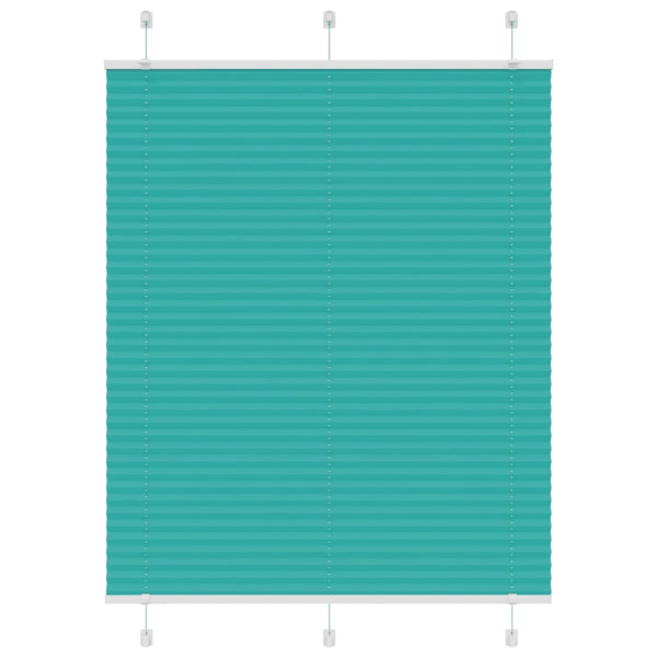 Pliseerattu kaihdin petrolinvihreä 110x150 cm kangas leveys 109,4 cm polyesteri