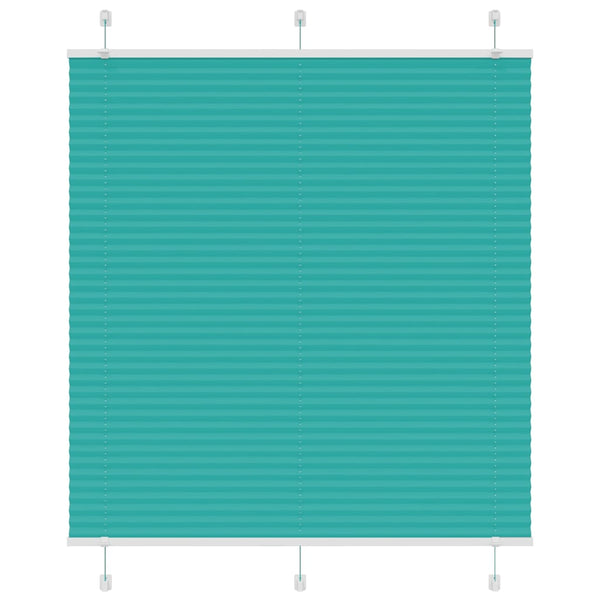 Pliseerattu kaihdin petrolinvihreä 115x150 cm kangas leveys 114,4 cm polyesteri
