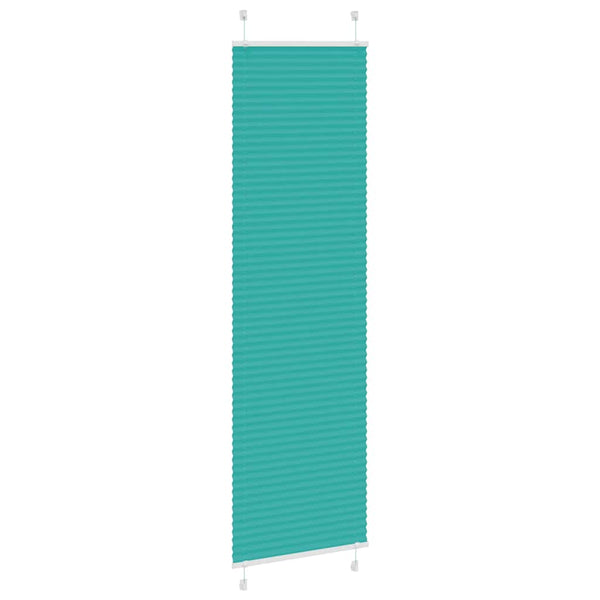 Pliseerattu kaihdin petrolinvihreä 65x200 cm kangas leveys 64,4 cm polyesteri