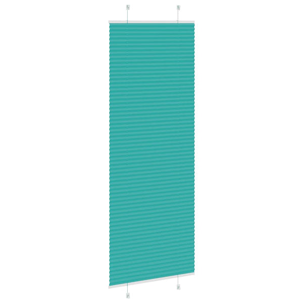 Pliseerattu kaihdin petrolinvihreä 75x200 cm kangas leveys 74,4 cm polyesteri