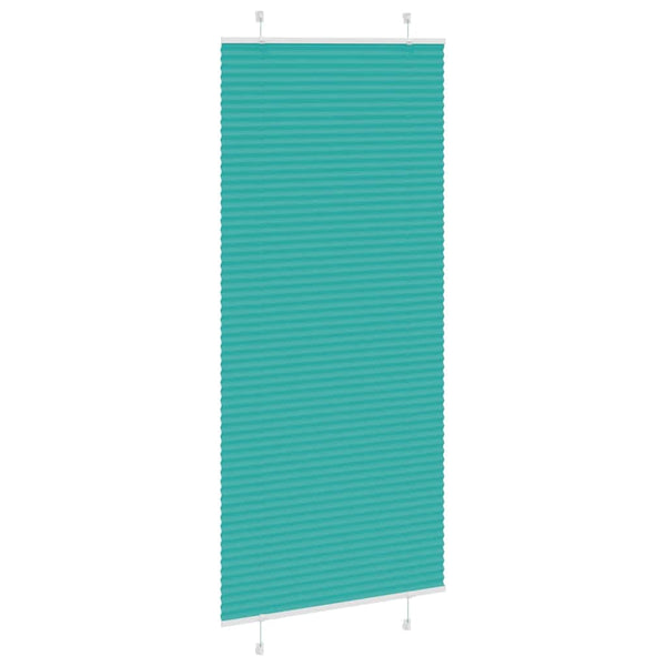 Pliseerattu kaihdin petrolinvihreä 95x200 cm kangas leveys 94,4 cm polyesteri