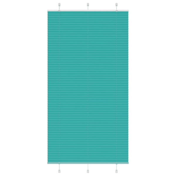 Pliseerattu kaihdin petrolinvihreä 105x200 cm kangas leveys 104,4 cm polyesteri