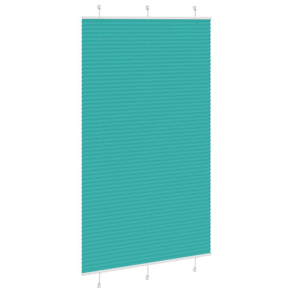 Pliseerattu kaihdin petrolinvihreä 115x200 cm kangas leveys 114,4 cm polyesteri