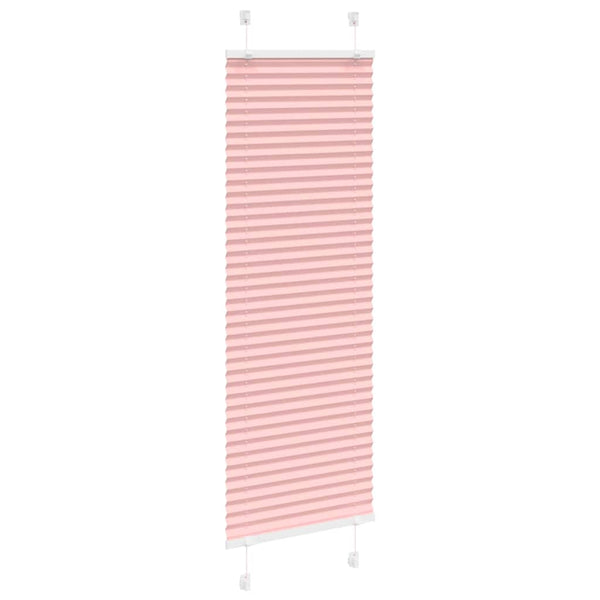Pliseerattu kaihdin, pinkki, 45x100 cm, kangas, leveys 44,4 cm, polyesteri