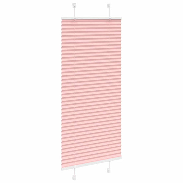 Pliseerattu kaihdin, pinkki, 60x100 cm, kangas, leveys 59,4 cm, polyesteri