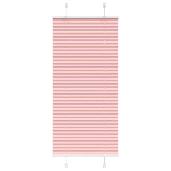 Pliseerattu kaihdin, pinkki, 65x100 cm, kangas, leveys 64,4 cm, polyesteri