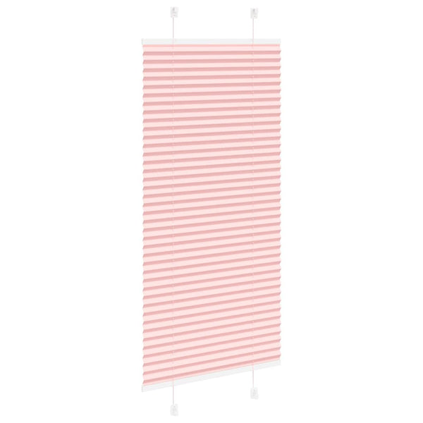 Pliseerattu kaihdin, pinkki, 65x100 cm, kangas, leveys 64,4 cm, polyesteri