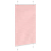 Pliseerattu kaihdin, pinkki, 75x100 cm, kangas, leveys 74,4 cm, polyesteri