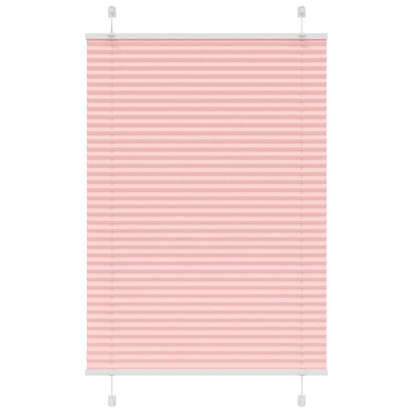 Pliseerattu kaihdin, pinkki, 85x100 cm, kangas, leveys 84,4 cm, polyesteri