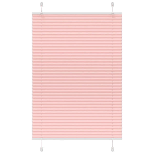 Pliseerattu kaihdin, pinkki, 95x100 cm, kangas, leveys 94,4 cm, polyesteri