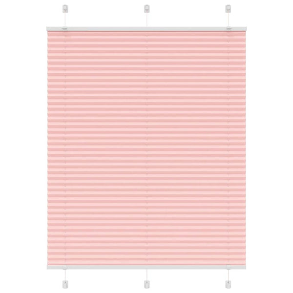 Pliseerattu kaihdin, pinkki, 105x100 cm, kangas, leveys 104,4 cm, polyesteri