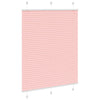 Pliseerattu kaihdin Pinkki 110x100 cm Kangas Leveys 109,4 cm Polyesteri