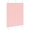 Pliseerattu kaihdin Pinkki 110x100 cm Kangas Leveys 109,4 cm Polyesteri