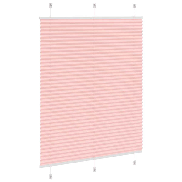 Pliseerattu kaihdin Pinkki 110x100 cm Kangas Leveys 109,4 cm Polyesteri