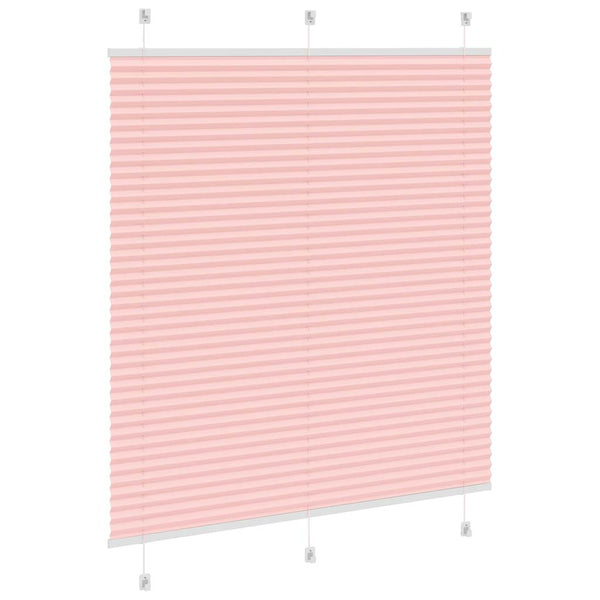 Pliseerattu kaihdin, pinkki, 115x100 cm, kangas, leveys 114,4 cm, polyesteri