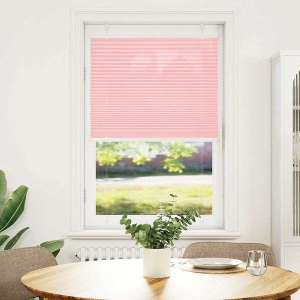 Pliseerattu kaihdin, pinkki, 70x150 cm, kangas, leveys 69,4 cm, polyesteri