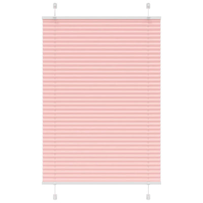 Vaaleanpunainen laskostettu sokea Matita 90x150cm (kankaan leveys)