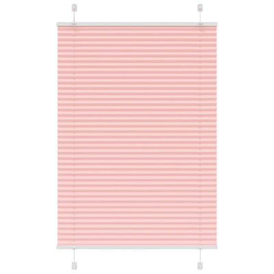 Vaaleanpunainen laskostettu sokea Matita 100x150cm (kankaan leveys)