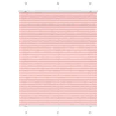 Vaaleanpunainen laskostettu sokea Matita 105x150cm (kankaan leveys)