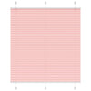 Pliseerattu kaihdin, pinkki, 115x150 cm, kangas, leveys 114,4 cm, polyesteri