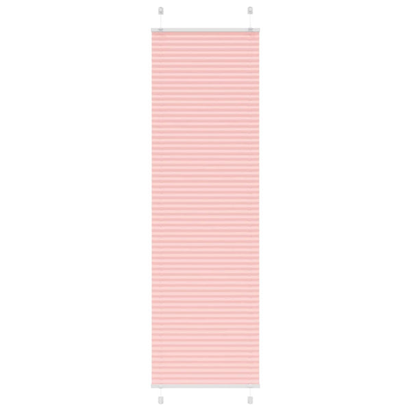 Pliseerattu kaihdin, pinkki, 65x200 cm, kangas, leveys 64,4 cm, polyesteri