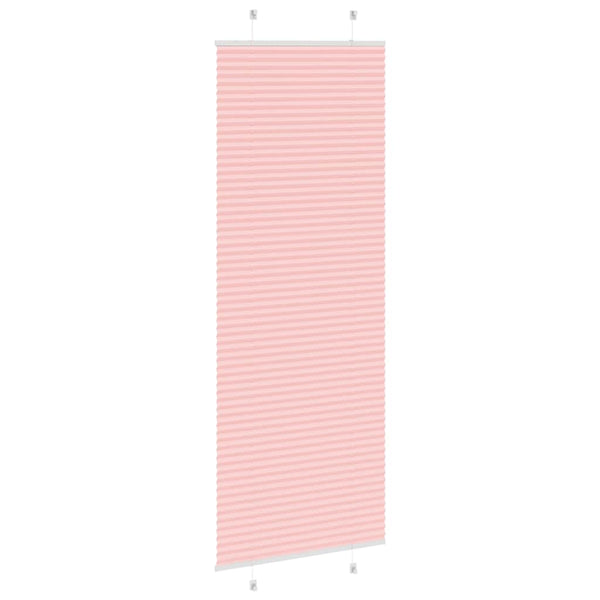 Pliseerattu kaihdin, pinkki, 75x200 cm, kangas, leveys 74,4 cm, polyesteri
