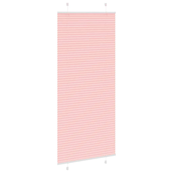 Pliseerattu kaihdin, pinkki, 85x200 cm, kangas, leveys 84,4 cm, polyesteri