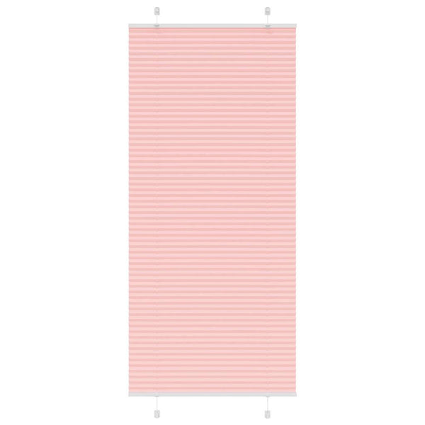 Pliseerattu kaihdin, pinkki, 95x200 cm, kangas, leveys 94,4 cm, polyesteri