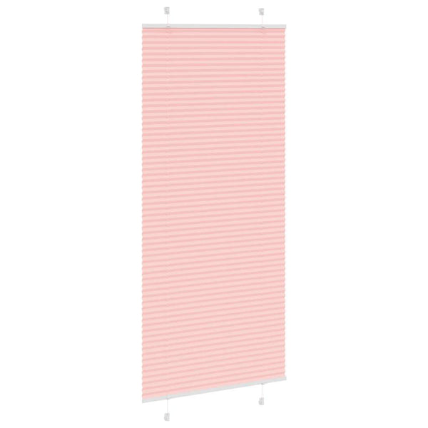 Pliseerattu kaihdin, pinkki, 95x200 cm, kangas, leveys 94,4 cm, polyesteri