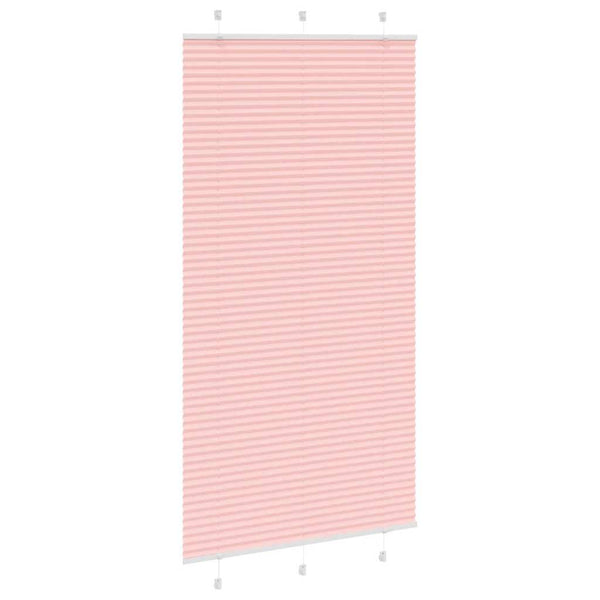 Pliseerattu kaihdin, pinkki, 105x200 cm, kangas, leveys 104,4 cm, polyesteri