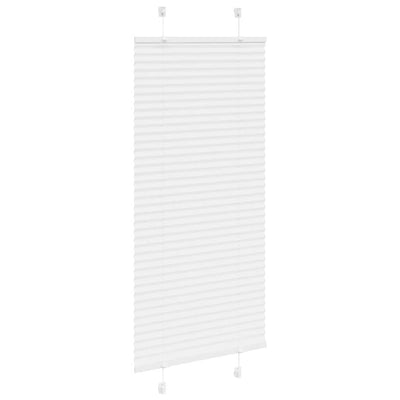 Valkoinen laskostettu blind Matita 60x100cm (kankaan leveys 59,4 cm)