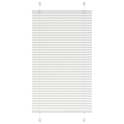 Valkoinen laskostettu blind Matita 70x100cm (kankaan leveys 69,4 cm)